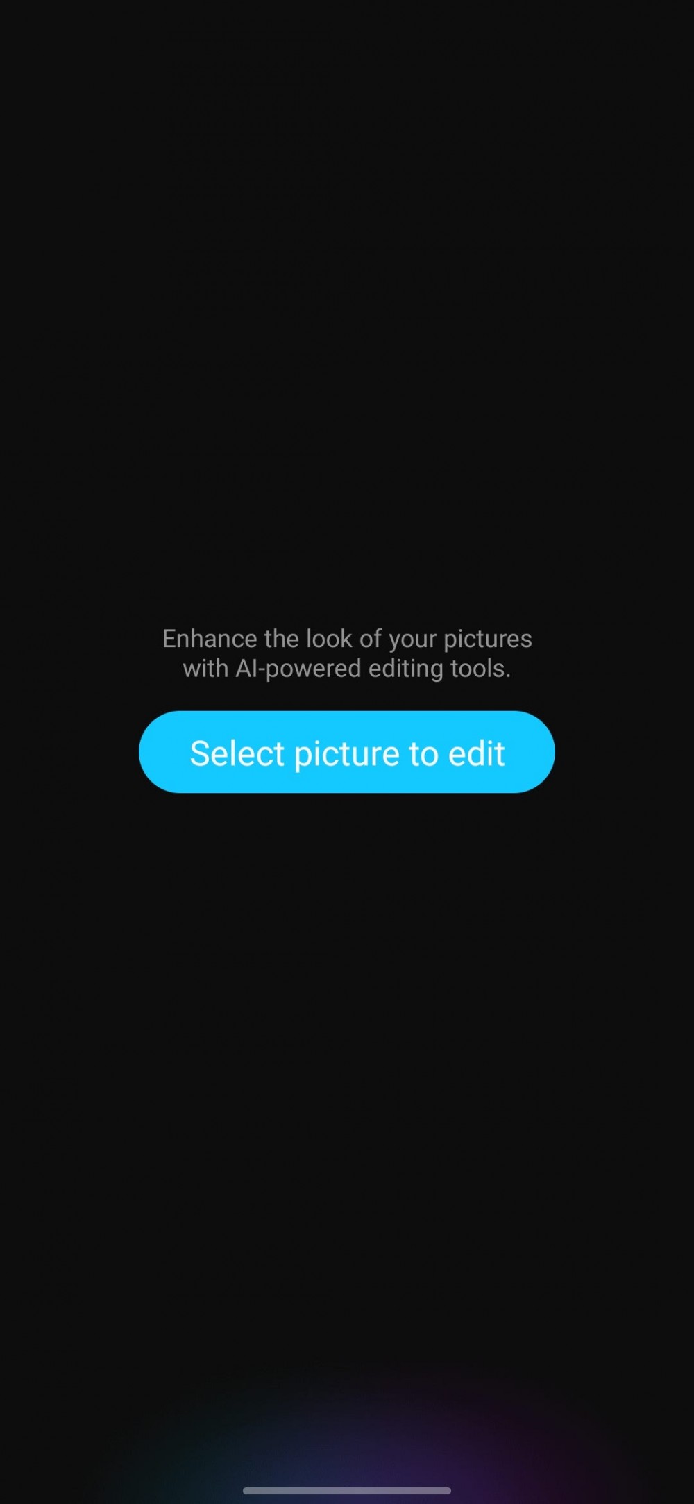 Selecting photos to edit in Galaxy Enhance X photo editor.