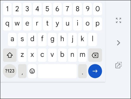 Gboard one-handed mode.