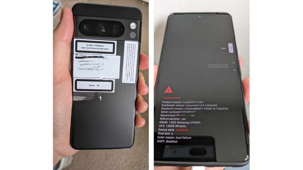 Pixel 8 Pro leak in the wild.